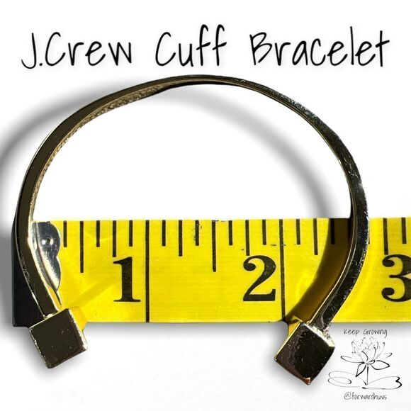 J.Crew Gold Tone Cuff Bracelet for Medium Wrist - Picture 6 of 8